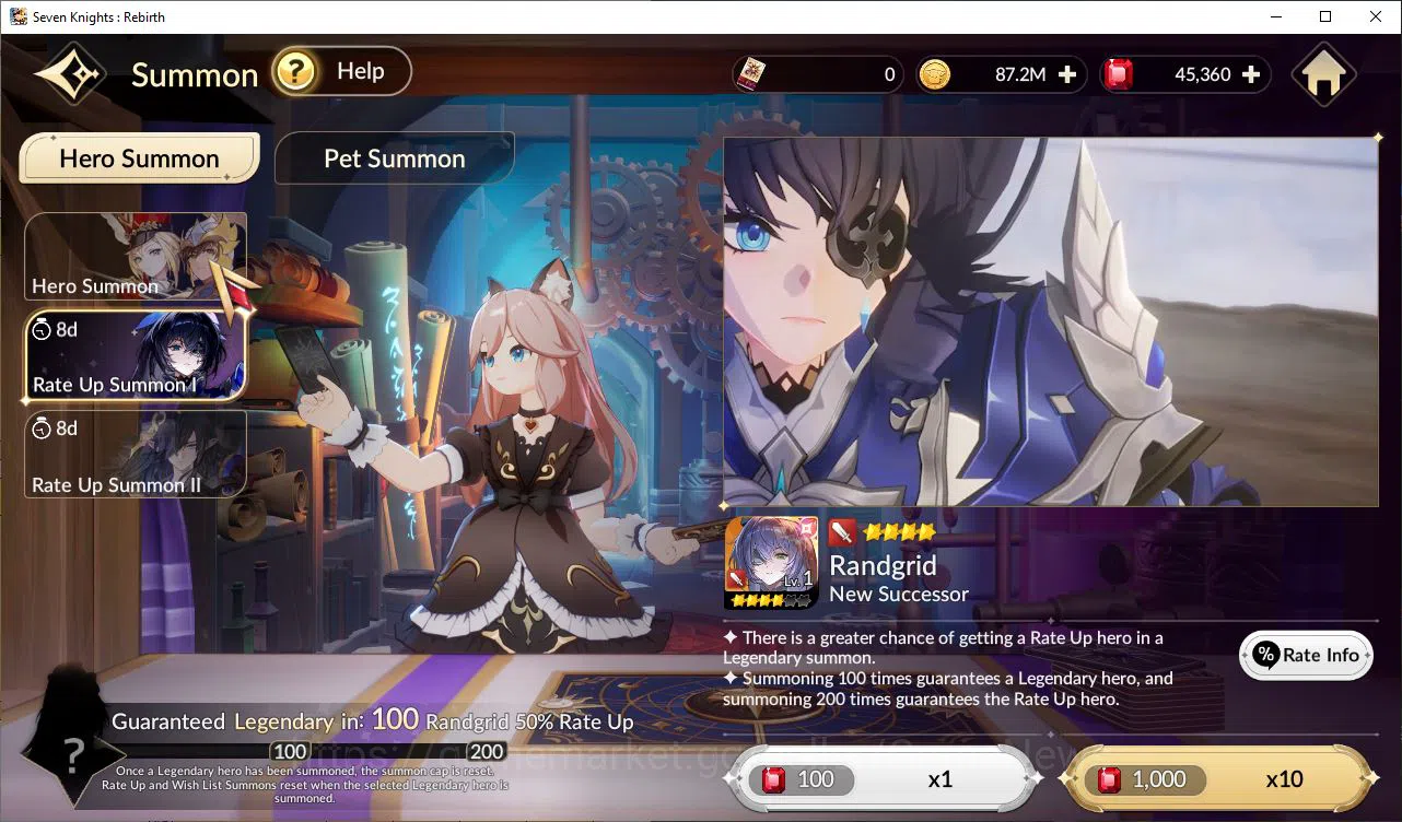 Seven Knights Re:Birth Accounts Global Sea|4 Ex-7k [Gelidus,JuriTC1,Melia,Rosie]+2 image 5