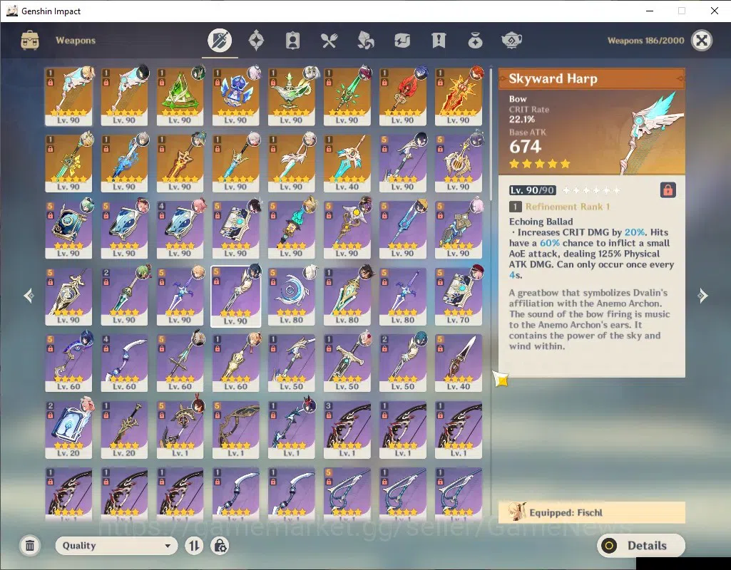 Genshin Impact Accounts ASIA|AR 60|ENDGAME|Dual Meta Teams [Mavuika+Nefer] image 17