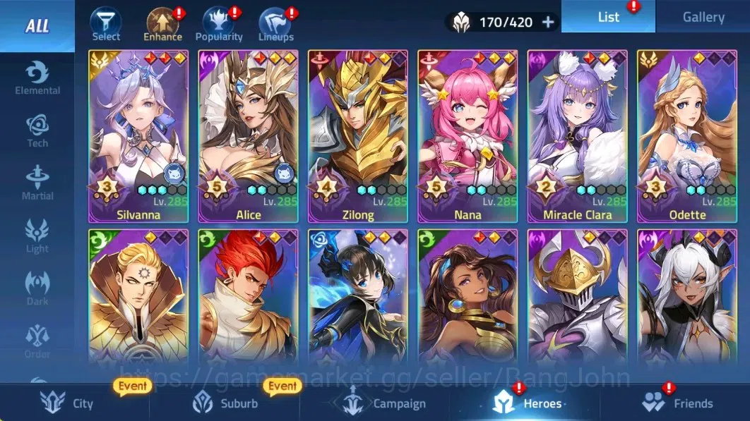 Mobile Legends: Adventure Accounts Global |LV 152| 28853k Power |VIP 9| Camp 48-19 |  image 3