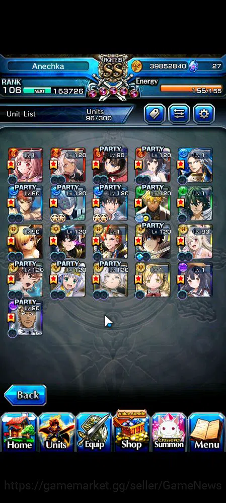 Grand Summoners Accounts Global|Rank 106|21 Ascend|[Inumuta,Touma,Emiya,Mik image 4
