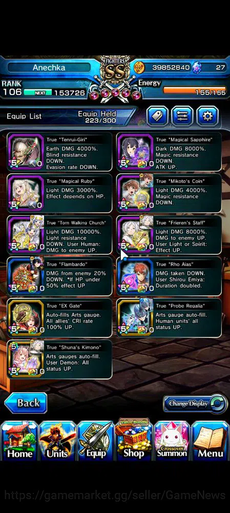 Grand Summoners Accounts Global|Rank 106|21 Ascend|[Inumuta,Touma,Emiya,Mik image 6