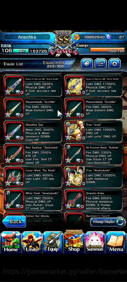 Grand Summoners Accounts Global|Rank 106|21 Ascend|[Inumuta,Touma,Emiya,Mik image 8