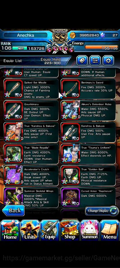 Grand Summoners Accounts Global|Rank 106|21 Ascend|[Inumuta,Touma,Emiya,Mik image 9