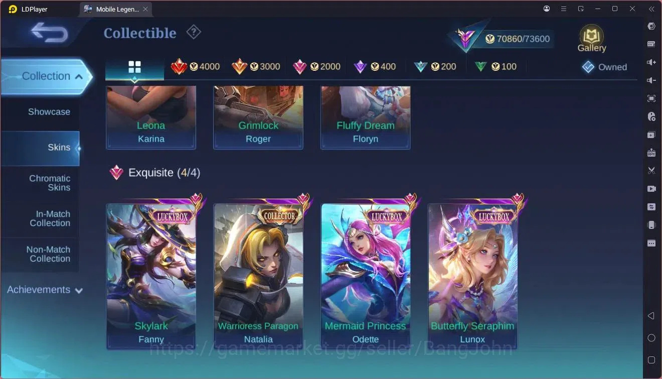 Mobile Legends: Bang Bang Accounts Global|Hero 127|Skin 261|Renowned|Sanrio Floryn|TF image 8