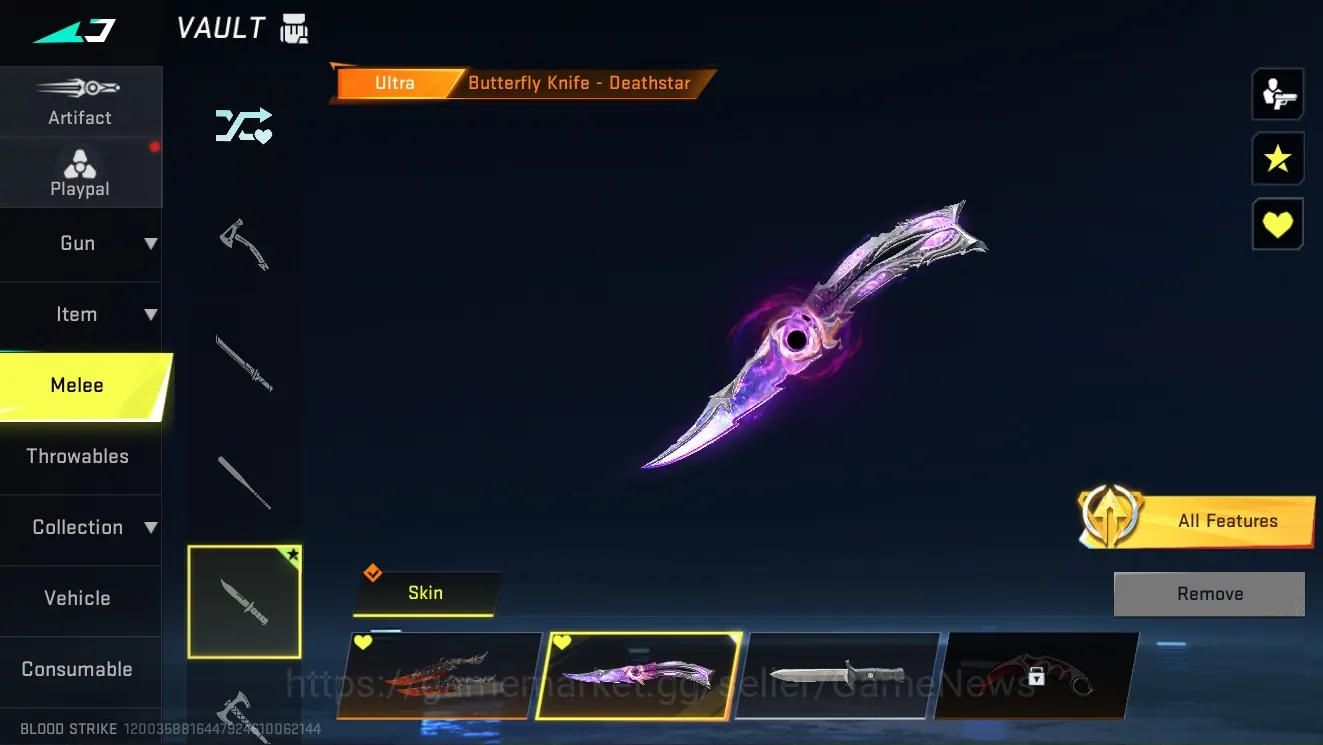 Blood Strike Accounts Mid-Tier Asia|Ultra Melee Butterfly-Deathater,DualBlades,Axe,Zenpakuto+Collab BLEACH 1