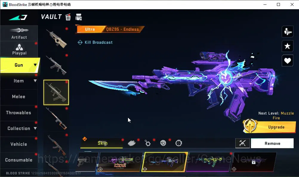 Blood Strike Accounts ASIA|2 ETERNAL[FN2000 Lv2,KAG-6 Lv2]|Melee[Shurike image 14