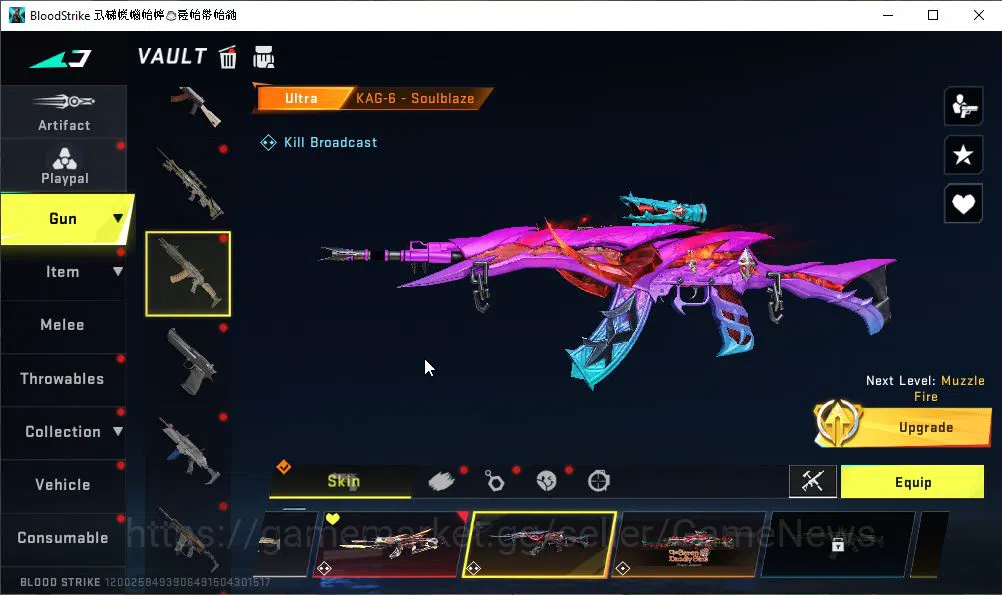 Blood Strike Accounts ASIA|2 ETERNAL[FN2000 Lv2,KAG-6 Lv2]|Melee[Shurike image 20