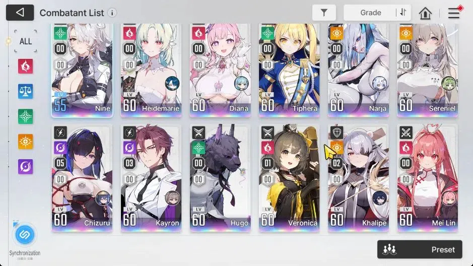 Chaos Zero Nightmare Accounts GLOBAL|2K Crys+1 Omega|16 3