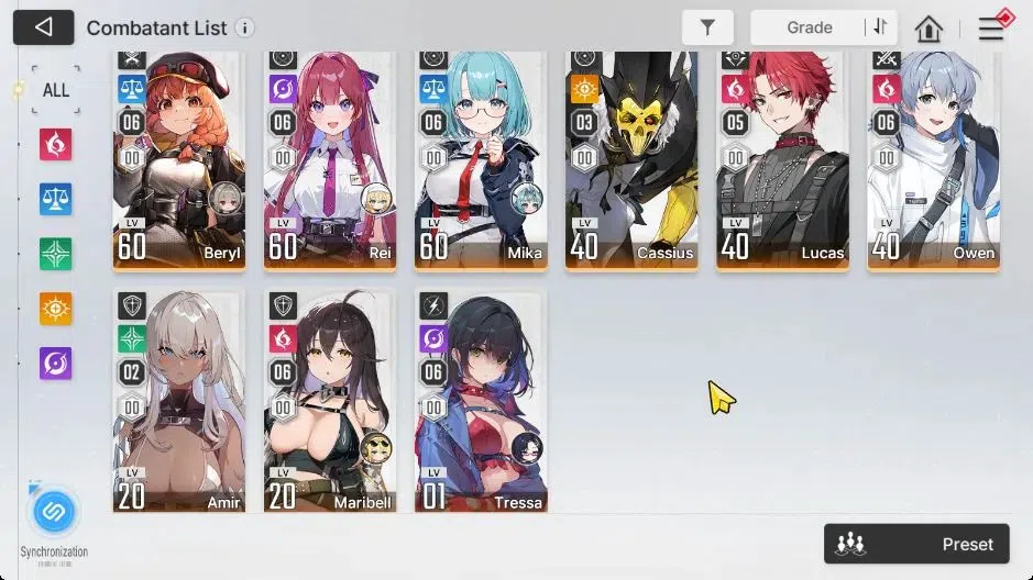 Chaos Zero Nightmare Accounts GLOBAL|2K Crys+1 Omega|16 5