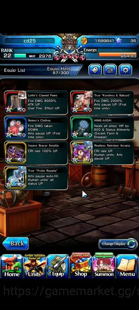 Grand Summoners Accounts Global|Rank 22|5 Ascend+2 TW|Houka Inumuta+TW, Chl image 5