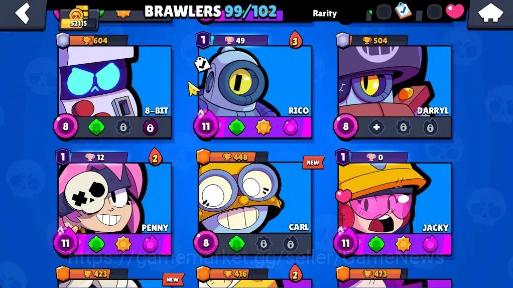 Brawl Stars Accounts 52115 Trophy|99 Brawler 19 Max|2 UL [Sirius,Kaze]  image 11