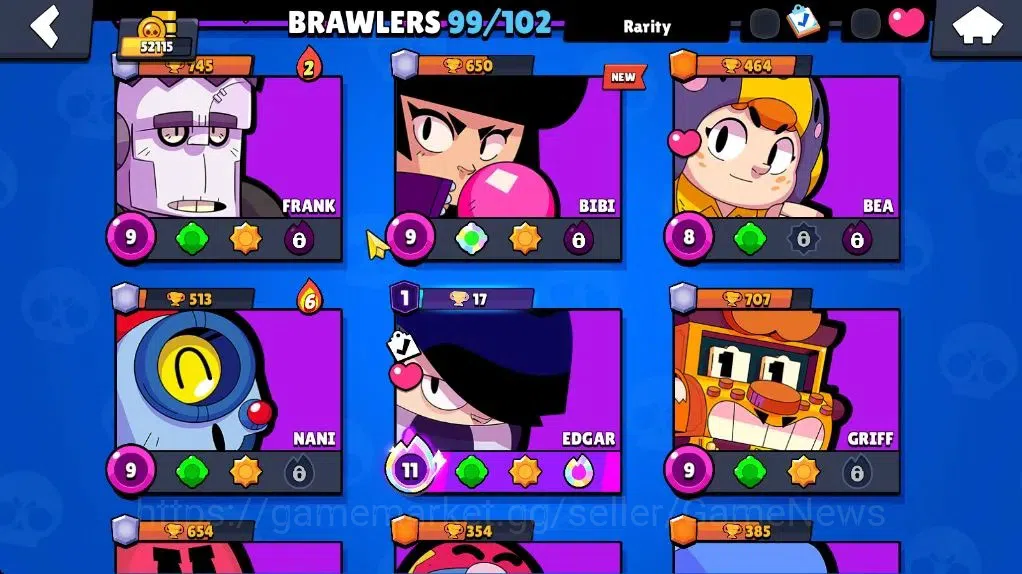 Brawl Stars Accounts 52115 Trophy|99 Brawler 19 Max|2 UL [Sirius,Kaze]  image 13