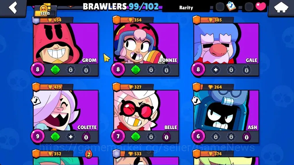 Brawl Stars Accounts 52115 Trophy|99 Brawler 19 Max|2 UL [Sirius,Kaze]  image 14