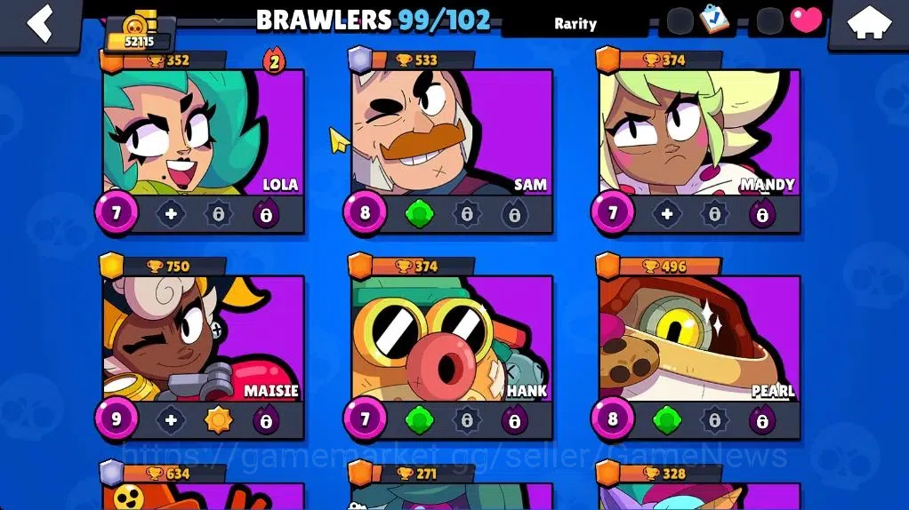 Brawl Stars Accounts 52115 Trophy|99 Brawler 19 Max|2 UL [Sirius,Kaze]  image 15