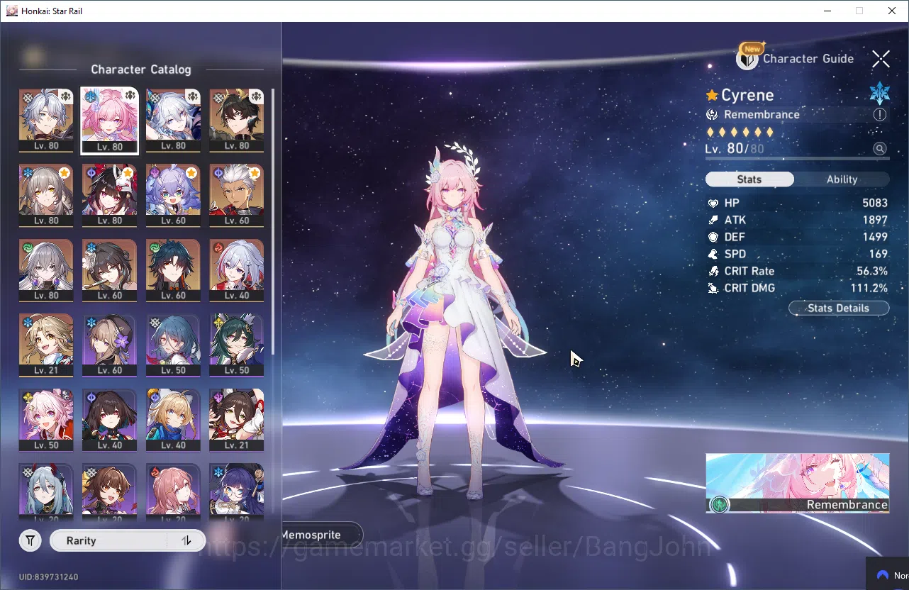 Honkai Star Rail Accounts ASIA | TL 70 | 8 Limit | 210 Golden Ticket |HSR107 image 3