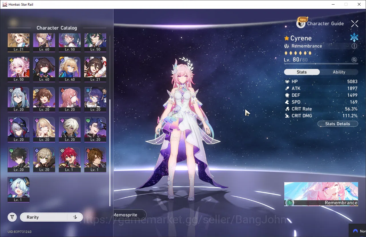 Honkai Star Rail Accounts ASIA | TL 70 | 8 Limit | 210 Golden Ticket |HSR107 image 4