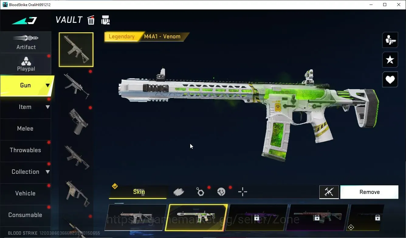 Blood Strike Accounts Others ASIA|1 ETERNAL: M1887-Netherflame | 1 ULTRA Gun | 1 LEGENDARY Gun | 2 LEGENDARY Collection 1