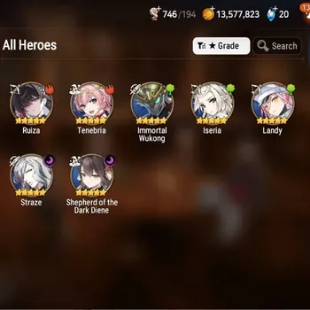 Epic Seven Accounts Starter Global Unverif|Fresh Starter|2ML(Straze,SotDDiene)|PoH+Bless ON|E1 3/12|1x 4-5* Hero