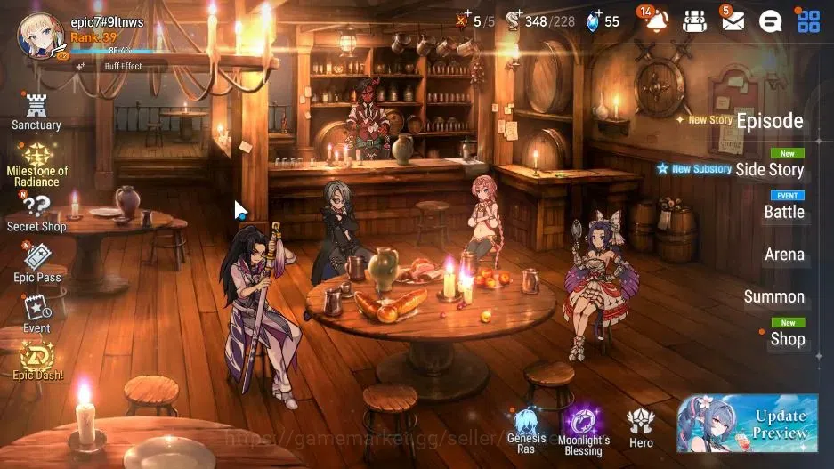 Epic Seven Accounts Starter ASIA Unverif|New Era|5 ML(Belian,SS Vivian,CPavel,SE Celine,ARavi)+Ruiza,Fenne,Bellona,etc|PoH 1