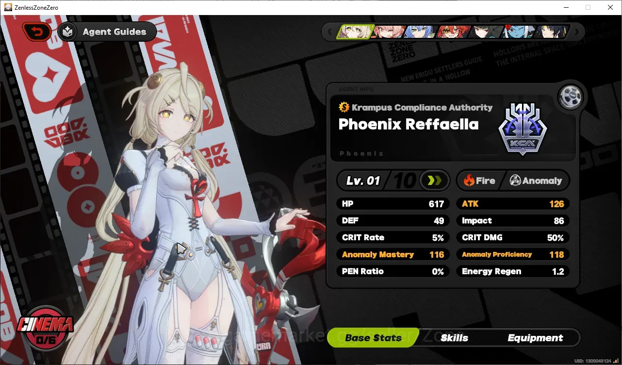 Zenless Zone Zero Accounts Starter ASIA|Starter IK20|5Limit Pheonix,Miyabi,Zhao,Lucia+Sign,Harumasa|S1 Chapter1|MC 1