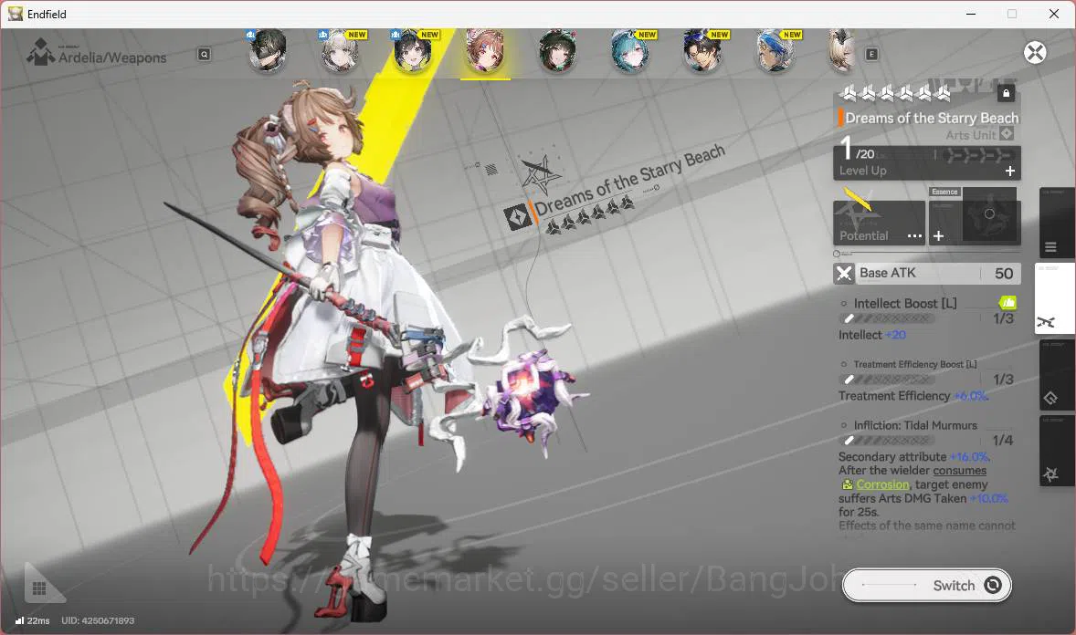 Arknights: Endfield Accounts ASIA|Fresh starter|1 limit| Zhuang Fangyi, Ardelia image 13