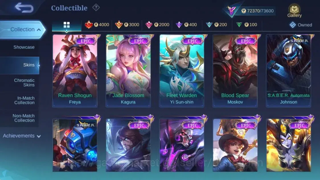 Mobile Legends: Bang Bang Accounts Collector Global|Hero 129|Skin 251|Renown|Prime YZ|ANN Haya+Lesley|LBox 13