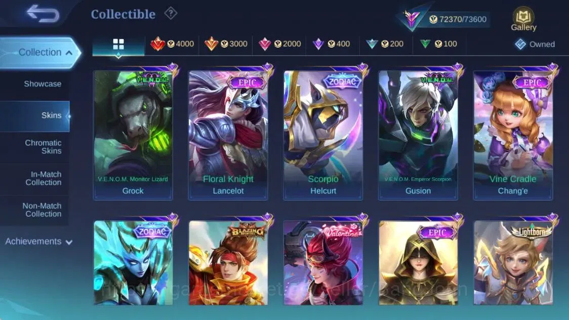 Mobile Legends: Bang Bang Accounts Collector Global|Hero 129|Skin 251|Renown|Prime YZ|ANN Haya+Lesley|LBox 14