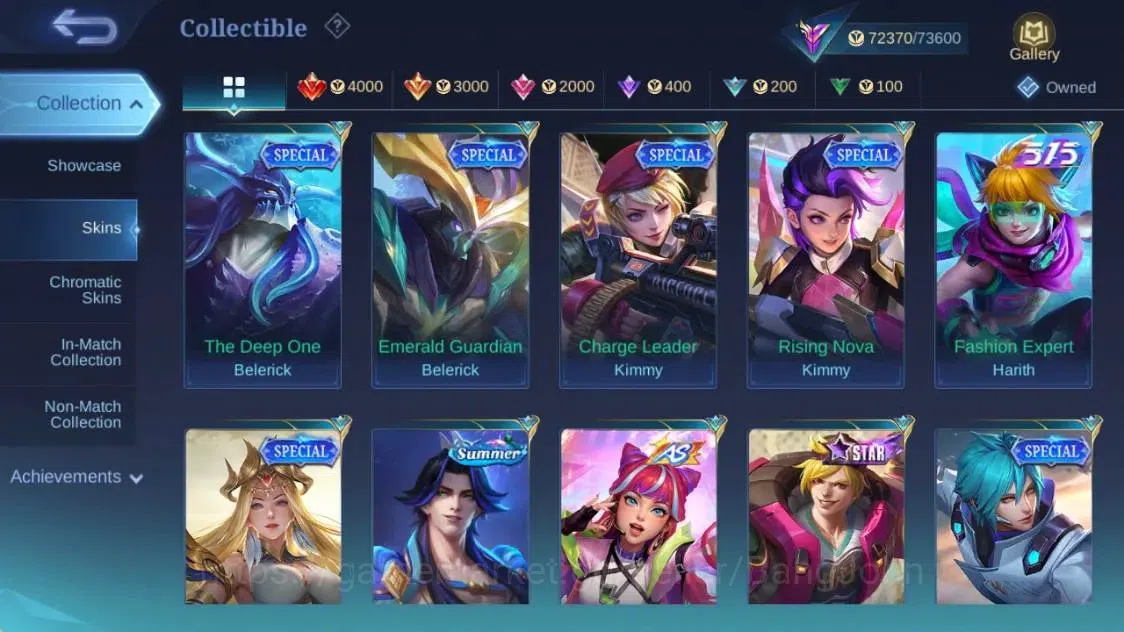 Mobile Legends: Bang Bang Accounts Collector Global|Hero 129|Skin 251|Renown|Prime YZ|ANN Haya+Lesley|LBox 20