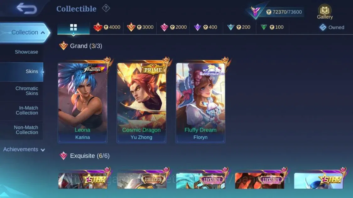 Mobile Legends: Bang Bang Accounts Collector Global|Hero 129|Skin 251|Renown|Prime YZ|ANN Haya+Lesley|LBox 9