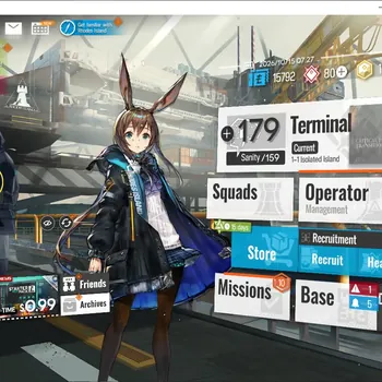 Arknights Accounts Starter Global|Lv 2|48 OP + 1 Outfit| 2 Limited Chongyue & Wang |1 Transfer Permit|Birthday