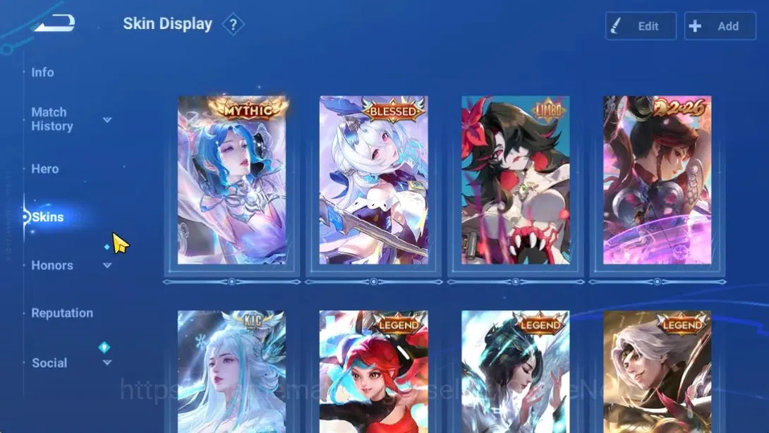 Honor of Kings Accounts Hero112 Skin273|DioChan(Mythic),Daqioa(Blessed),Yi image 3