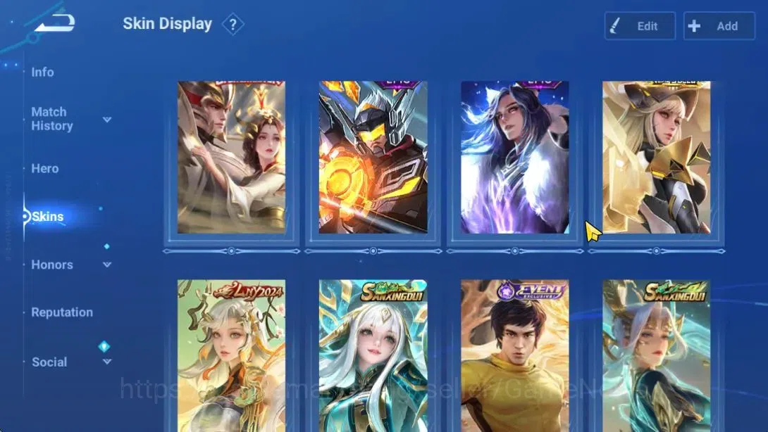 Honor of Kings Accounts Hero112 Skin273|DioChan(Mythic),Daqioa(Blessed),Yi image 5
