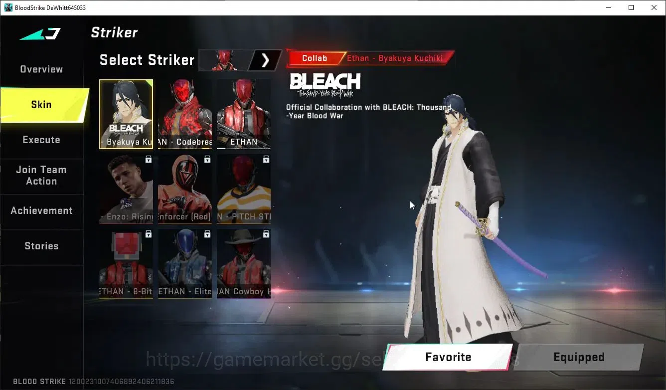 Blood Strike Accounts ASIA|Collab 7DS AK47-Rhita,BLEACH Byakuya Kuchiki, image 4