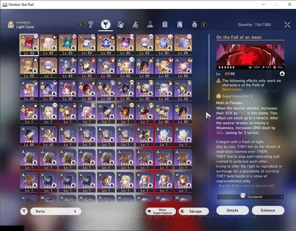 Honkai Star Rail Accounts Asia|TL 70|Phainon PremTeam|20 Limited|[(Fu XuanE1 image 11