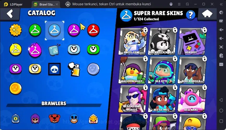 Brawl Stars Accounts Trophy 393|13 Brawler|3 Lv11(Shelly,Edgar,Kenji)|1 Hypercharge(Rico),1Mythic,4 Epic Skin|3157 8