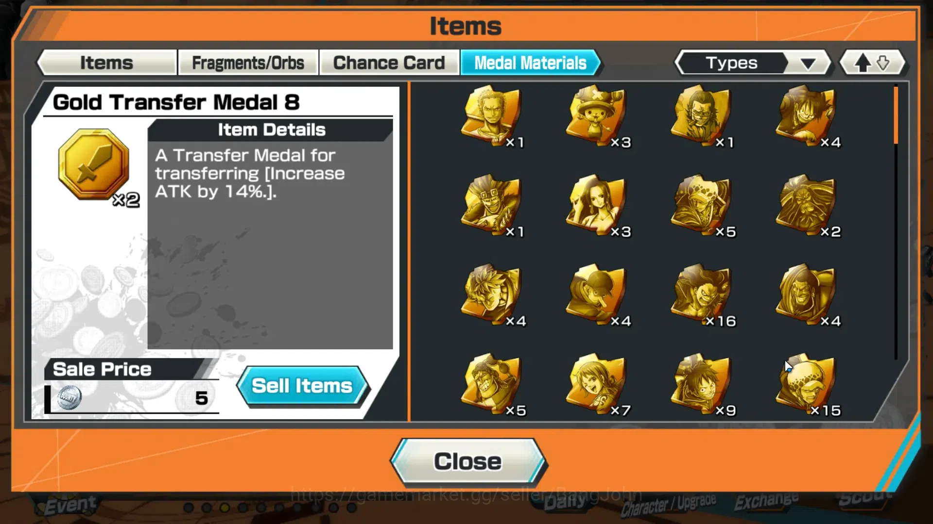 One Piece Bounty Rush Accounts GLOBAL|EX 4 Max|PR 17|2,6K GF+1,3K RD Andro|Kaido, image 12