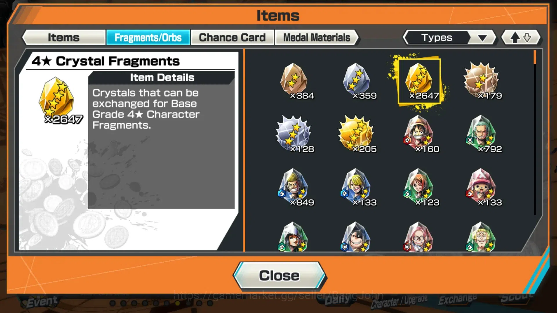 One Piece Bounty Rush Accounts GLOBAL|EX 4 Max|PR 17|2,6K GF+1,3K RD Andro|Kaido, image 14