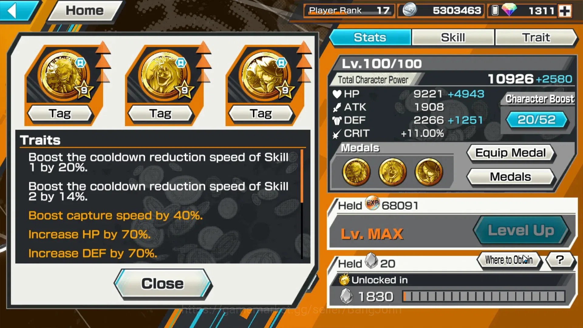One Piece Bounty Rush Accounts GLOBAL|EX 4 Max|PR 17|2,6K GF+1,3K RD Andro|Kaido, image 2