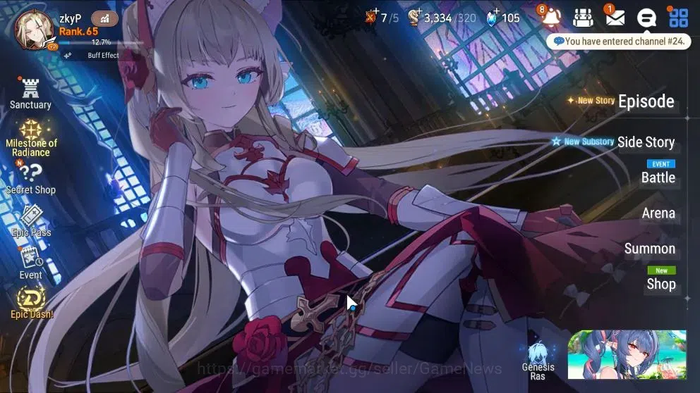 Epic Seven Accounts High-End ASIA Verif|26 ML(Rhiana&Luc,Salome,WOTM Tenebria,HarSeti,Etc)+PByBlis,Ab Fumyr,Setsuka,etc|AUTO 1