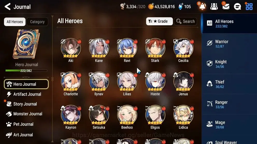Epic Seven Accounts High-End ASIA Verif|26 ML(Rhiana&Luc,Salome,WOTM Tenebria,HarSeti,Etc)+PByBlis,Ab Fumyr,Setsuka,etc|AUTO 10