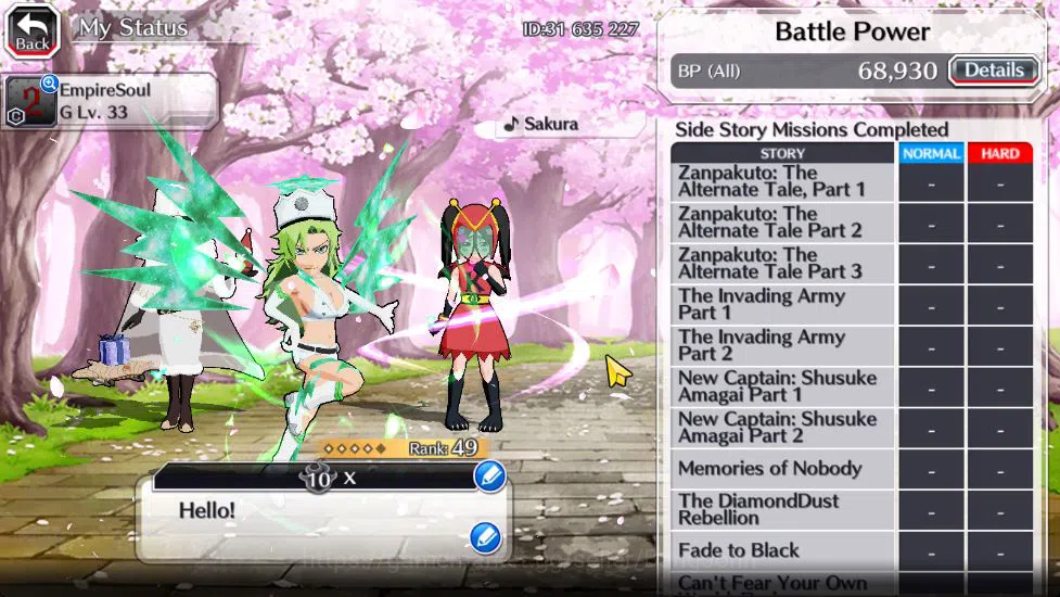 Bleach: Brave Souls Accounts [GLOBAL]6KOrb+Fresh All Story|Candice TYBW26,(Masc image 17