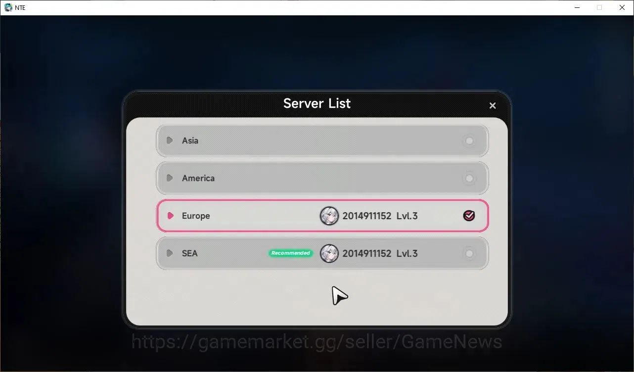 Neverness to Everness Accounts GLOBAL EU|HL 3|3 SSR|Hotori + Sign,Baicang,Fadia|2 SSR Selector On|5 SR|Orchid Glider|Female 13