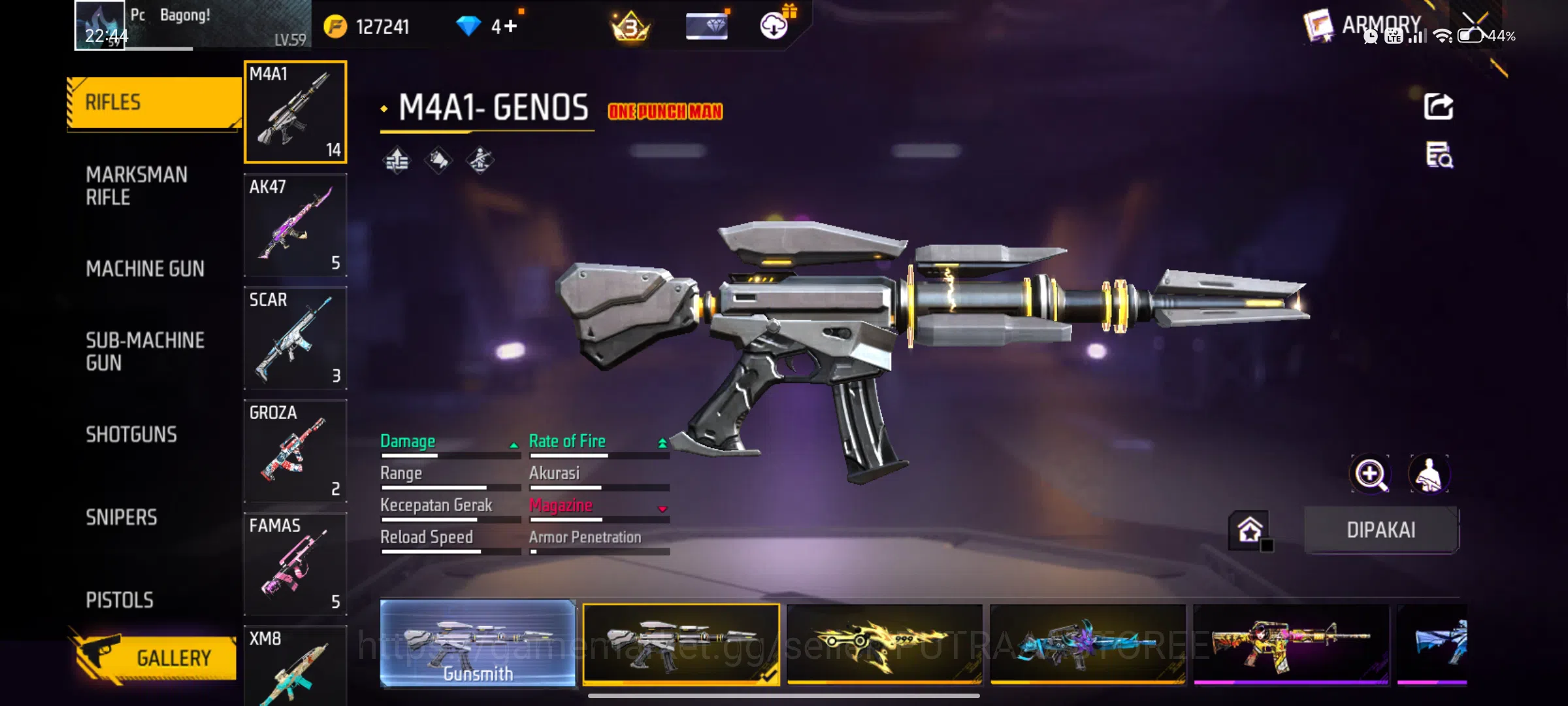 Free Fire Accounts INDONESIA | LOGIN GOOGLE | EMOT LOBY GELAP 1 | EVO image 13