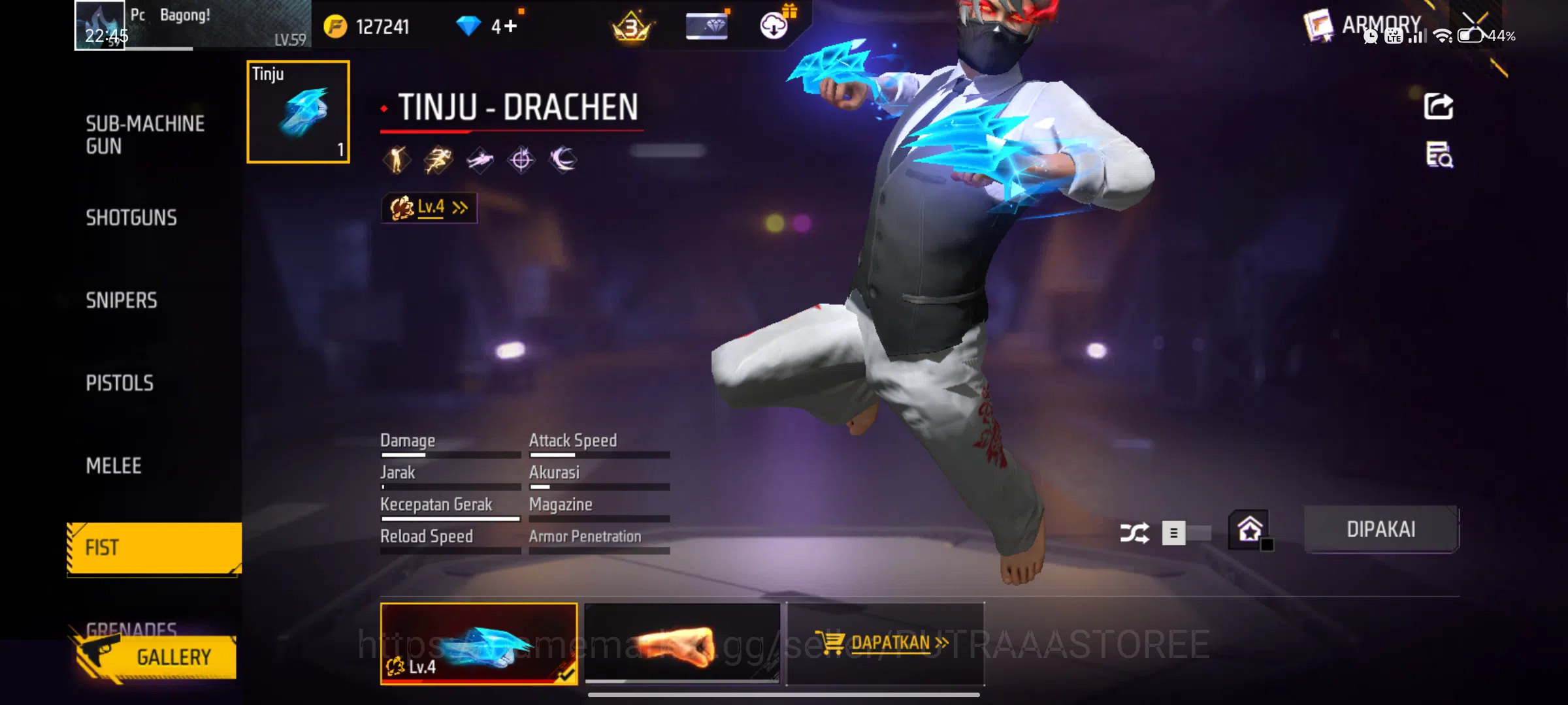 Free Fire Accounts INDONESIA | LOGIN GOOGLE | EMOT LOBY GELAP 1 | EVO image 19