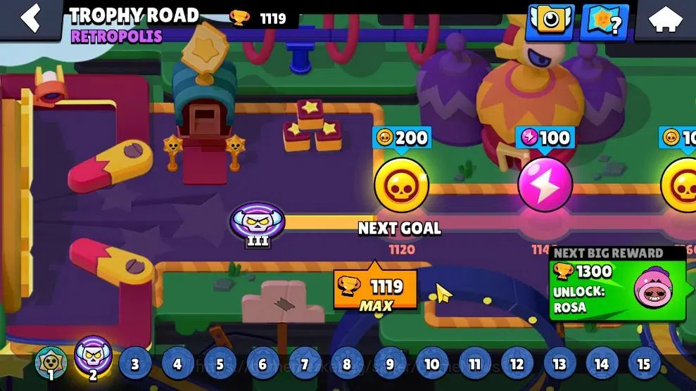 Brawl Stars Accounts 1119 Trophy|17 Brawlers 4 Max Lvl [Finx,Edgar,Bo,S image 10
