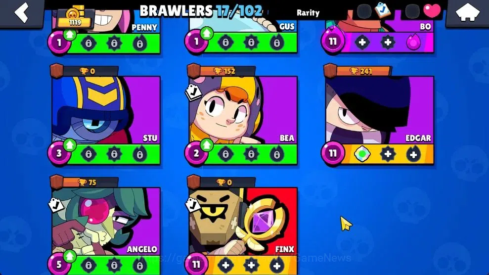 Brawl Stars Accounts 1119 Trophy|17 Brawlers 4 Max Lvl [Finx,Edgar,Bo,S image 5