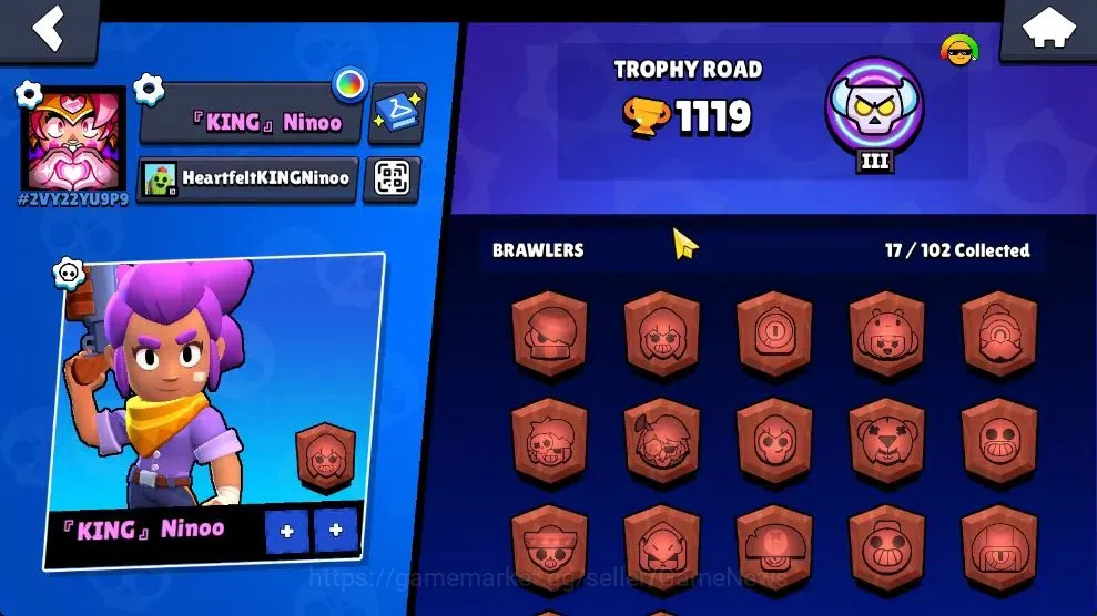 Brawl Stars Accounts 1119 Trophy|17 Brawlers 4 Max Lvl [Finx,Edgar,Bo,S image 9