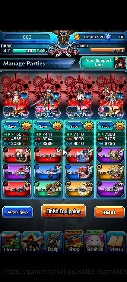 Grand Summoners Accounts Global|Rank 47|Fresh Story|30 RGB|11 Ascend|Roy,To image 3