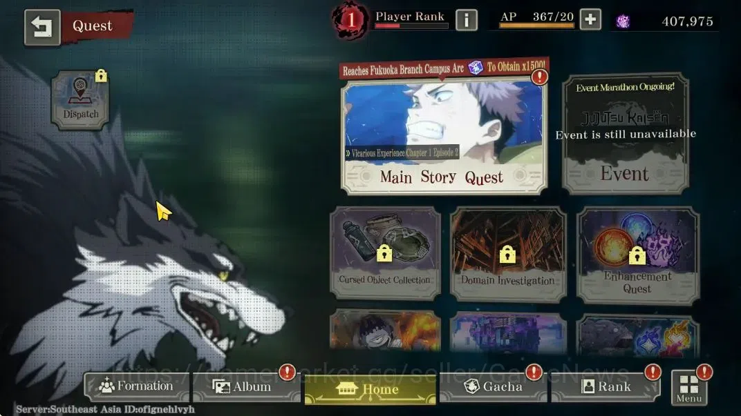 Jujutsu Kaisen: Phantom Parade Accounts SEA |PR 1|5,7K Cube|9 SSR 2 Limited [0,2-Sec Domai image 12