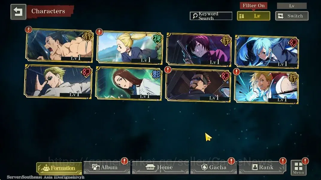 Jujutsu Kaisen: Phantom Parade Accounts SEA |PR 1|5,7K Cube|9 SSR 2 Limited [0,2-Sec Domai image 3